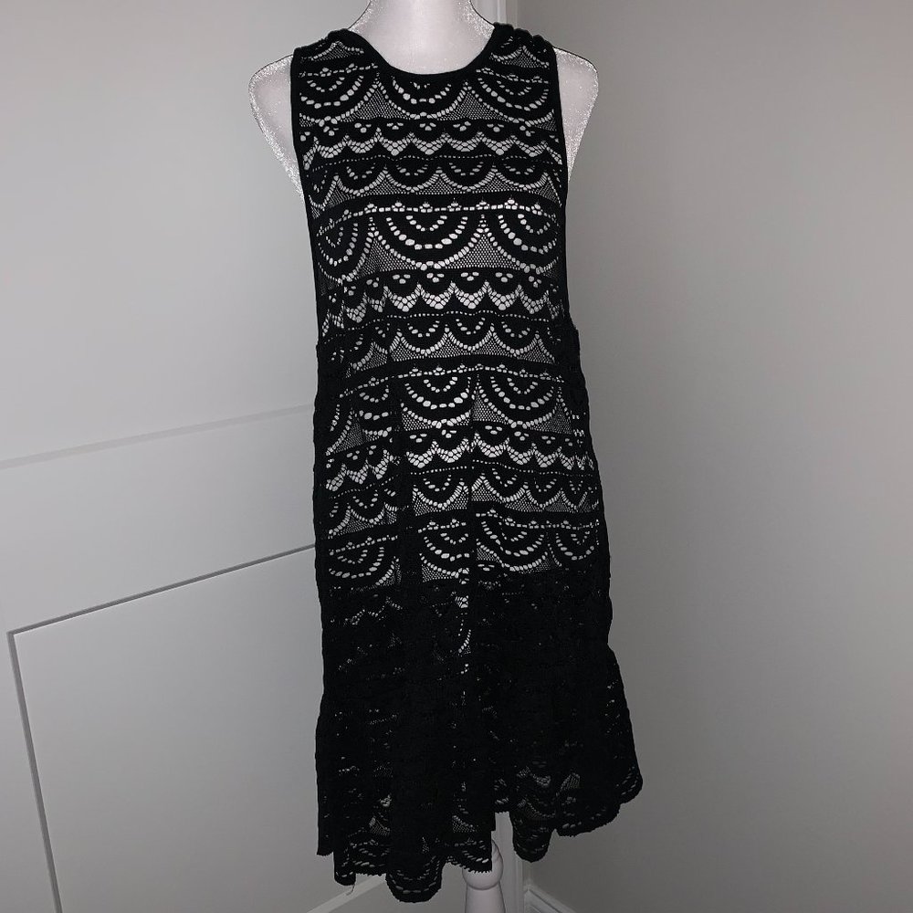 Black Sleeveless Swimsuit Cover-up XL